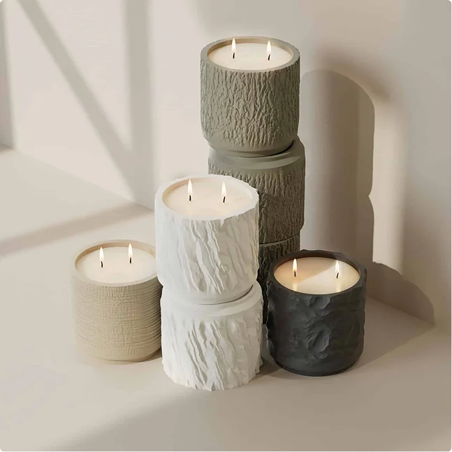 Sir Jacobs candles in four porcelain finishes