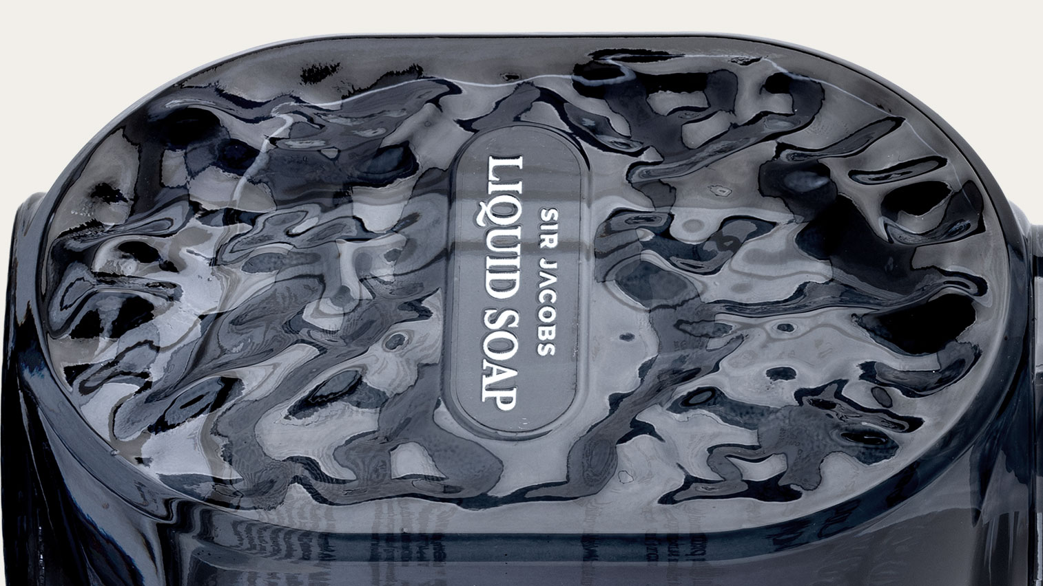 The Fine Flint Glass dispenser carrying the water's motion