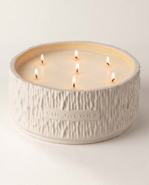 Large White Quarry Candle
